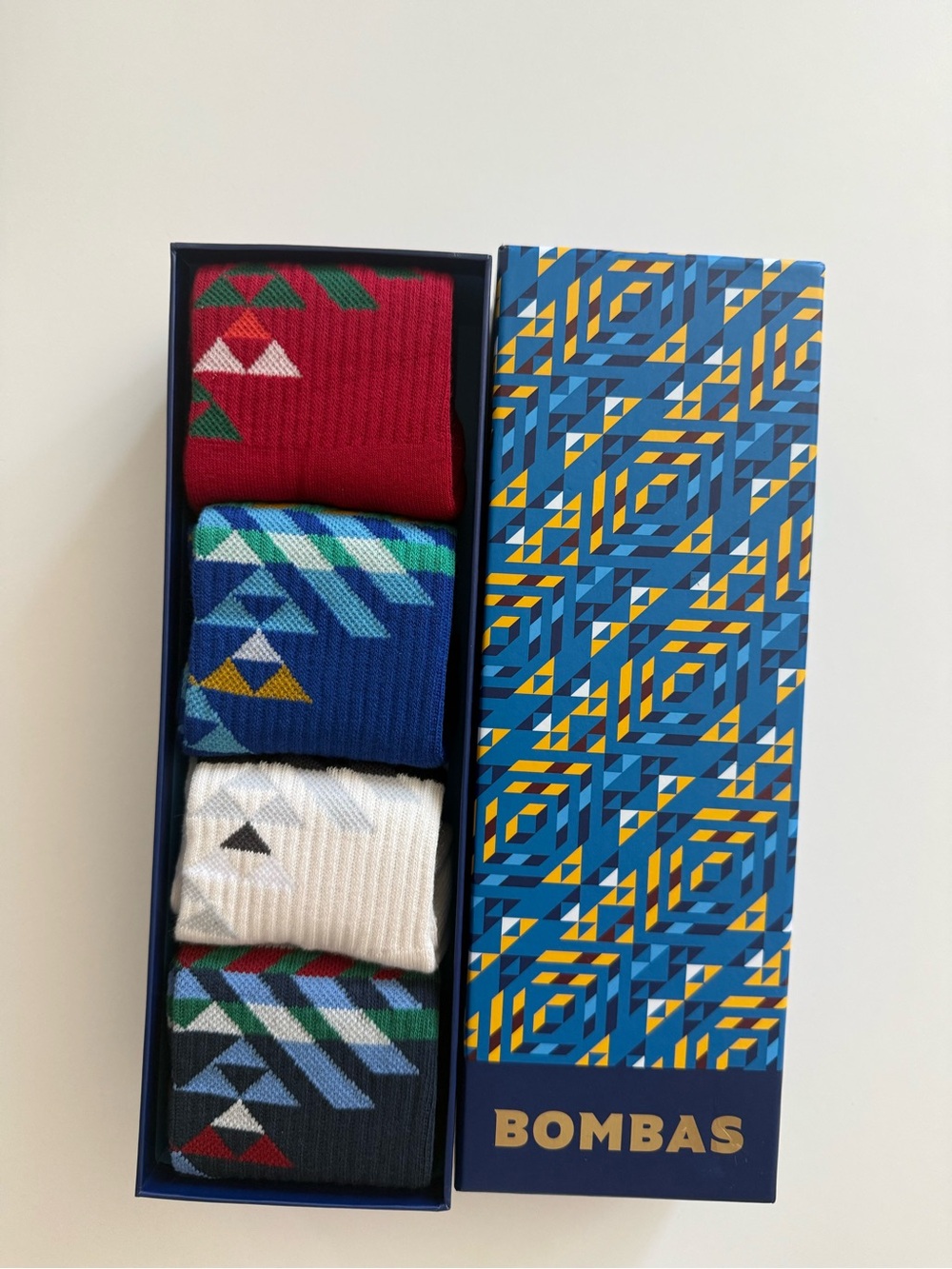 Bombas Geo Crew Socks 4 pair